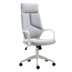 Cadeira de escritório 63cm x 63cm x 127cm Cinza, Branco
