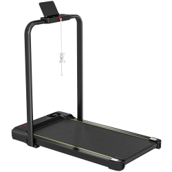 SPORTNOW Passadeira Dobrável com Inclinação Passadeira Elétrica com 2,0HP 6 km/h Ecrã LED e Controlo Remoto103x55x100 cm Preto