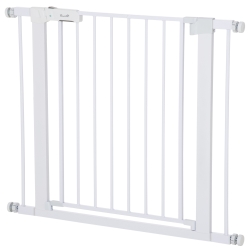 Barrera de Seguridad de Perros 96x5x76 cm Blanco