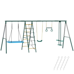 AIYAPLAY Columpio 5 en 1 con nido 440x175 cm para 3-8 años