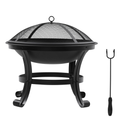 Braseiro de Exterior Ø55x50 cm Preto