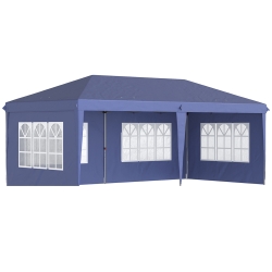 Tenda Dobrável 585x295x270 cm Azul