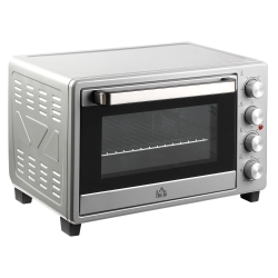 Mini Horno Eléctrico 52.2x38.1x33.5 cm Plata