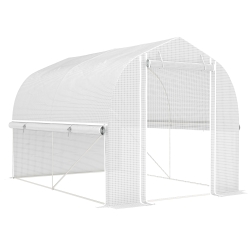Outsunny Estufa Polytunnel 3x2m com Laterais Enroláveis UV