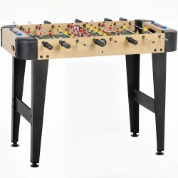 SPORTNOW Mesa de Matraquilhos de 92 cm com 22 Jogadores 2 Bolas Marcadores Manuais Pegas Antiderrapantes Madeira