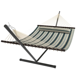 Outsunny Hamaca con Soporte y Almohada 353x94 cm Verde