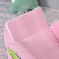 HOMCOM 2-in-1 kinderstoel mini-stoel Kinderbank voor 3-6 jaar 51 x 45 x 38 cm roze(m-10)