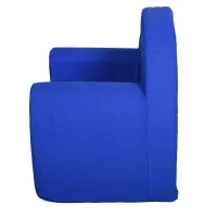 HOMCOM kinderstoel mini-stoel kinderbank voor leeftijd van 10-36 maanden blauw 53 x 35 x 44,5 cm(m-5)