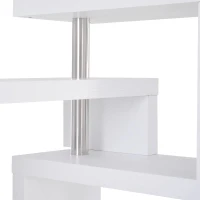 HOMCOM bartafel-plank Combi statafel/bartafel draaibaar wit(m-8)