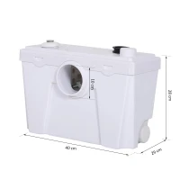 HOMCOM opvoerinstallatie afvalwaterpomp(m-1)