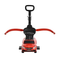 HOMCOM kinderauto kinderwagen voor baby's 12-36 maanden (rood)(m-4)