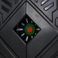 HOMCOM Elektronisch dartbord dartbord met deur incl. 4 LED 216 spellen 12 pijlen(m-10)