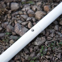 Steunpaal tentstok 3 st. Metalen telescooppaal voor zeildoek, elk 1 m(m-9)