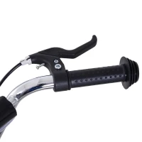 HOMCOM Kinderstep scooter 16/12 inch stadsscooter rolfiets zwart verstelbaar(m-9)