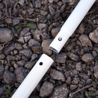 Steunpaal tentstok 3 st. Metalen telescooppaal voor zeildoek, elk 1 m(m-8)