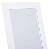 HOMCOM Staande spiegel verhoogde voet passpiegel make-up spiegel eenvoudg te onderhouden MDF(m-8)