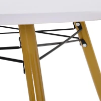 HOMCOM bijzettafel woonkamertafel salontafel theetafel koffietafel nachttafel rond(m-9)