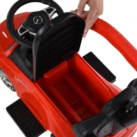 HOMCOM kinderauto kinderwagen voor baby's 12-36 maanden (rood)(m-11)