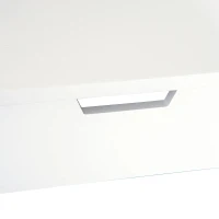 HOMCOM make-uptafel kaptafel toilettafel met inklapbare spiegel(m-7)