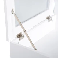 HOMCOM make-uptafel kaptafel toilettafel met inklapbare spiegel(m-6)