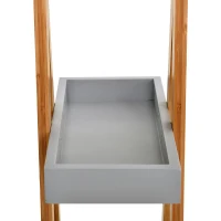 kleankin badkamerplank 3 niveaus trappen trapplank badkamer bamboe(m-9)