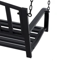 Hangbank hangende schommel tuinschommel Hollywoodschommel met kettingen metaal(m-8)