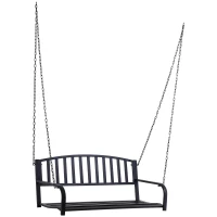 Hangbank hangende schommel tuinschommel Hollywoodschommel met kettingen metaal(m-4)