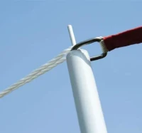 Steunpaal tentstok 3 st. Metalen telescooppaal voor zeildoek, elk 1 m(m-11)