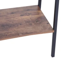 HOMCOM vrijstaand rek ladderrek ladderkast wandrek boekenplank wandstelling(m-9)