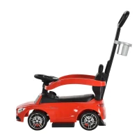 HOMCOM kinderauto kinderwagen voor baby's 12-36 maanden (rood)(m-5)