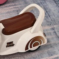 HOMCOM-loopauto voor kinderen, terreinwagen met muziek wit(m-5)