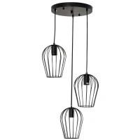 HOMCOM Hanglamp hanglamp moderne geometrische hanglampen kroonluchter zwart(m-1)
