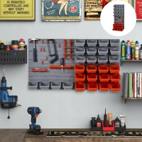 DURHAND wandrek gereedschapshouder rood grijs(m-2)