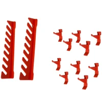 DURHAND wandrek gereedschapshouder rood grijs(m-11)