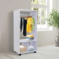 HOMCOM mobiele garderobe kledingkast(m-2)