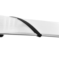 Outsunny Schuurluifel voor voordeur 80 x 195 x 23 cm 5 mm polycarbonaat aluminium transparant(m-9)