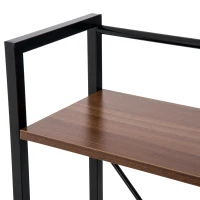 HOMCOM bureau met plank computerbureau werktafel bureau zwart/wit(m-8)