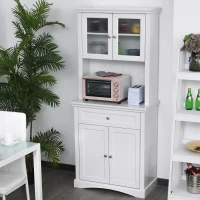 HOMCOM keukenkast met lade hoge kast(m-2)