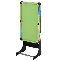 HOMCOM Tafelspel 4-in-1 tafelvoetbaltafel voor voetbal, hockey, tafeltennis, biljart, multigame(m-7)