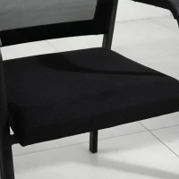 Vinsetto vergaderstoel set van 2 met vloermatten(m-10)