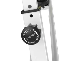 HOMCOM Hometrainer fietstrainer met magnetische weerstand met 8 niveaus staal geel(m-10)