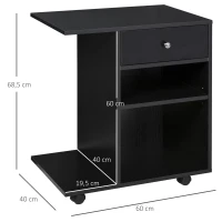 HOMCOM printertafel printerstandaard(m-3)
