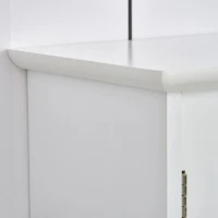 Kleankin Badkamermeubel spiegelkast badkamerkast hangkast wandkast MDF wit(m-7)