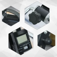 HOMCOM Hometrainer voor senioren bewegingstrainer pedaaltrainer armen en benen staal wit(m-8)