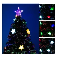 HOMCOM Kerstboom kunstkerstboom LED-verlichte kunstboom(m-4)