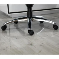 Vinsetto Kantoorstoel ergonomische draaistoel PC stoel in hoogte verstelbaar kunstlinnen lichtgrijs(m-11)