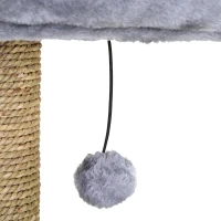 PawHut Kattenboom klimboom met kattengrot krabboom kattenhuis krabpaal(m-7)