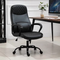 Vinsetto Massagestoel draaistoel gamestoel massage kantoorstoel kunstleer staal zwart(m-2)