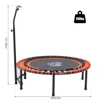 Trampoline fitness trampoline yoga tuintrampoline in hoogte verstelbaar met handgreep(m-3)