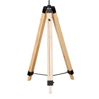 HOMCOM staande lamp vloerlamp stalamp hoogte 99-143 cm woonkamer E27 grenen 2 kleuren(m-9)